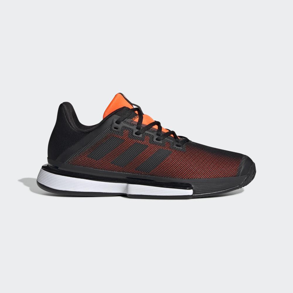 Pantofi Tenis Adidas SoleMatch Bounce Barbati Romania - Negrii/Portocalii G26605